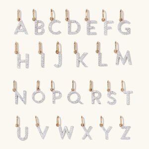 Mejuri Diamond Letter "V" Charm